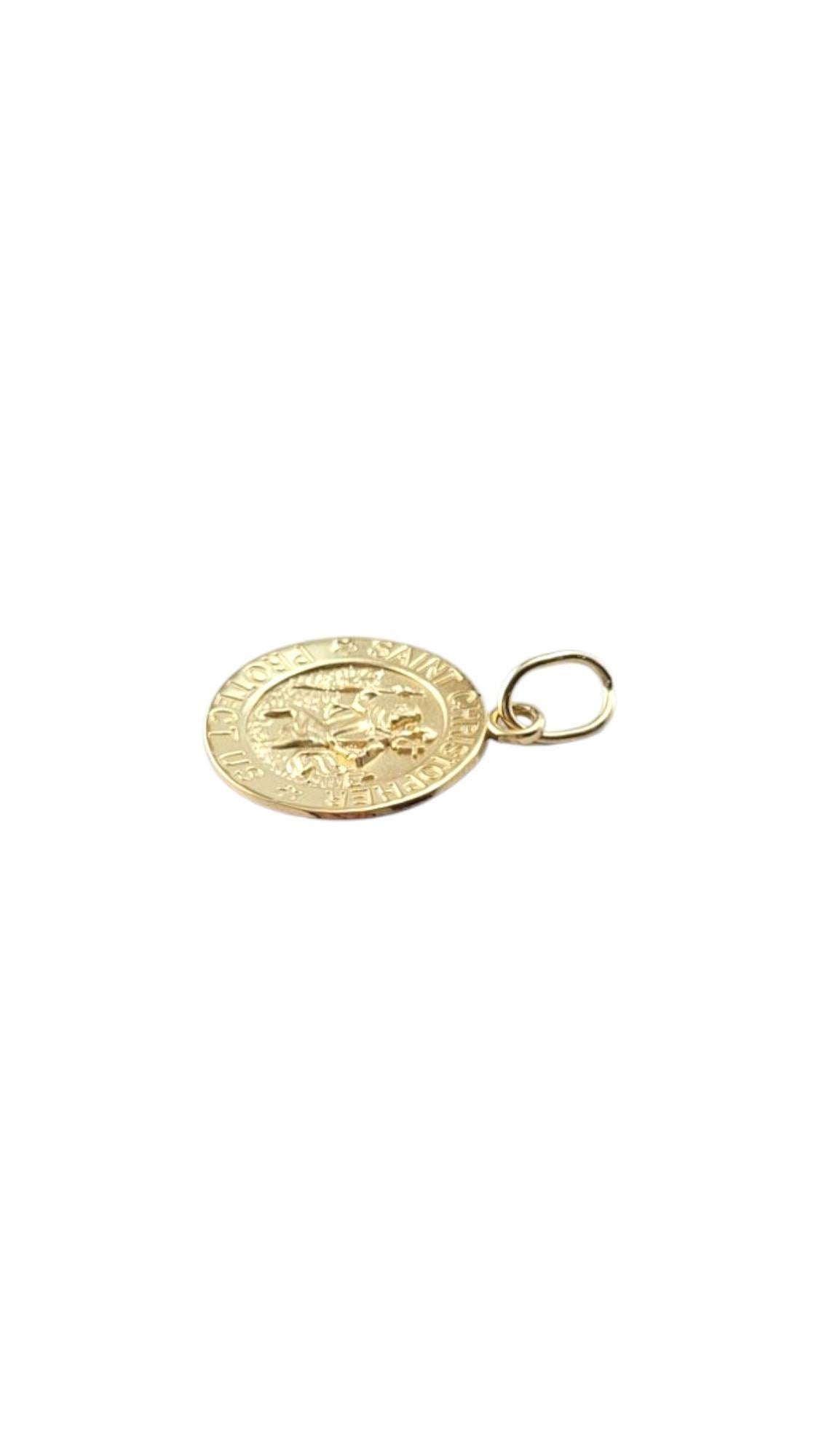 Women's 14 Karat Yellow Gold Saint Christopher Pendant #21309