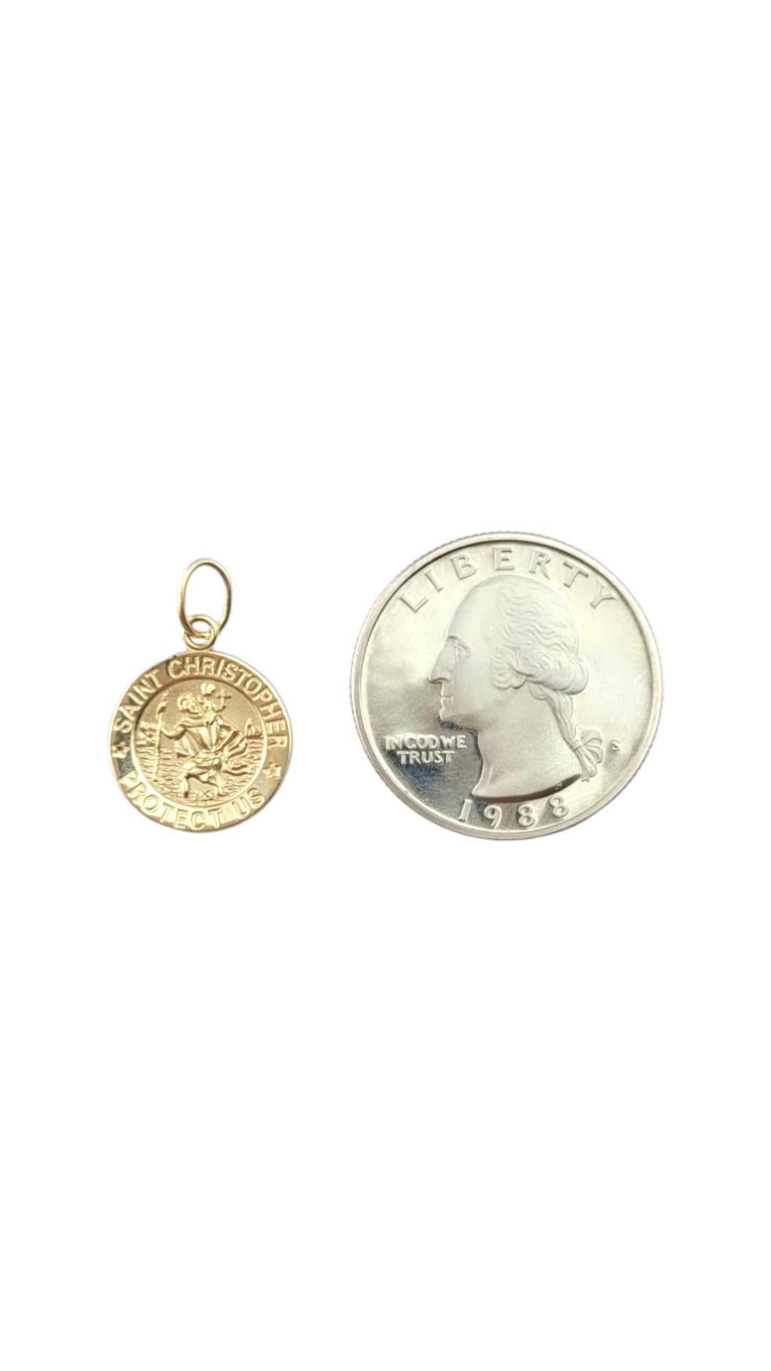 14 Karat Yellow Gold Saint Christopher Pendant #21309 3