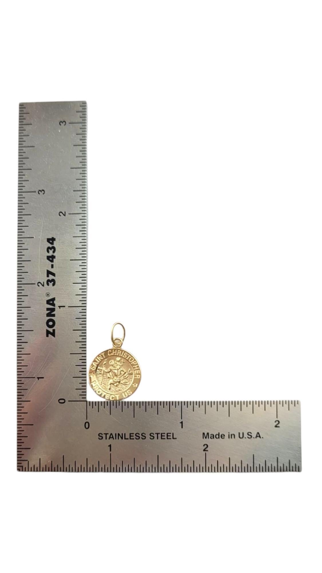 14 Karat Yellow Gold Saint Christopher Pendant #21309 4