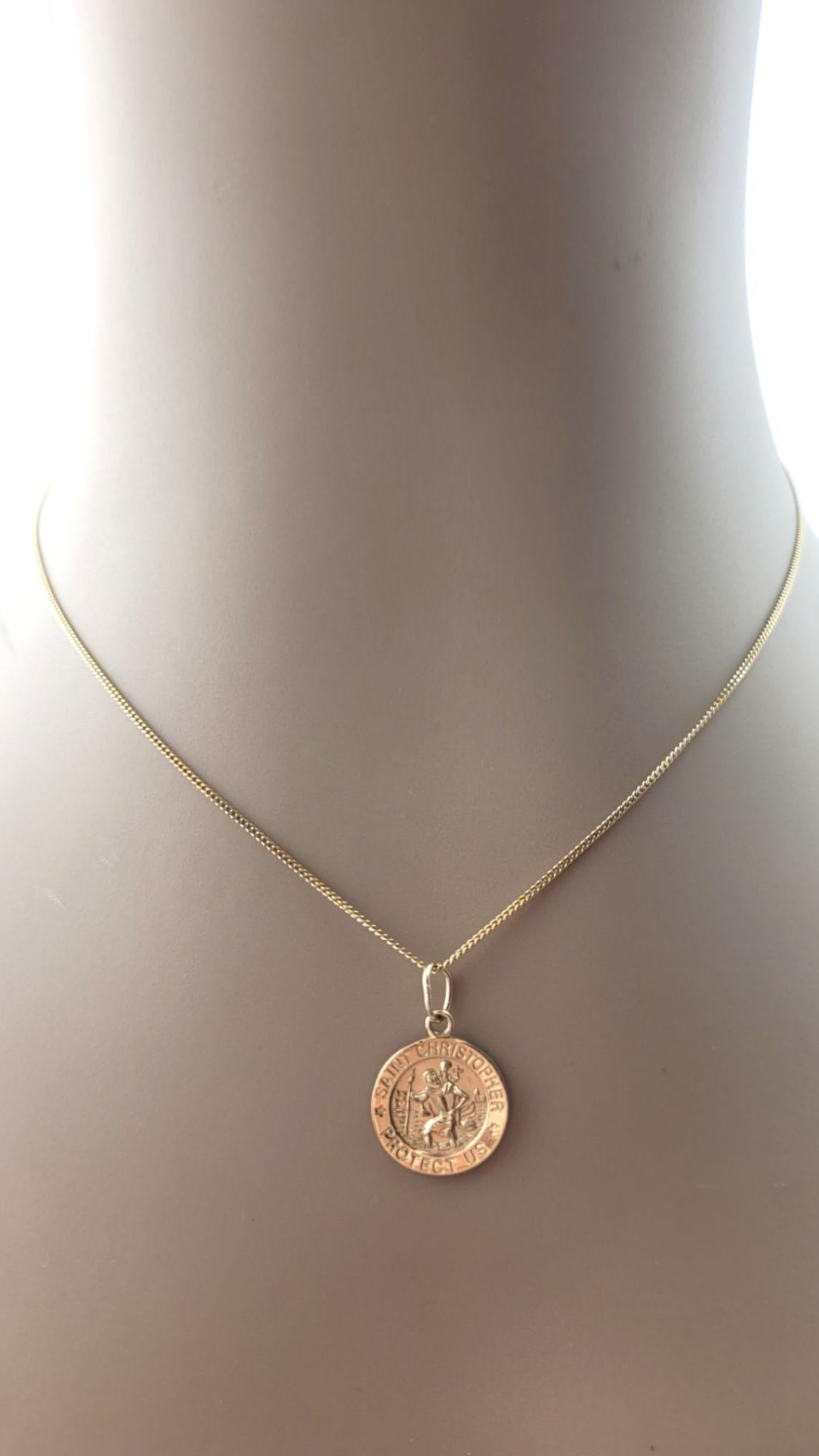14 Karat Yellow Gold Saint Christopher Pendant #21309 5