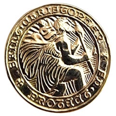 14 Karat Yellow Gold Saint Christopher Pendant #23919