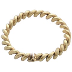 Bracelet de style San Marco en or jaune 14 carats