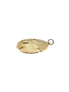 14 Karat Yellow Gold Sand Dollar Pendant #23171