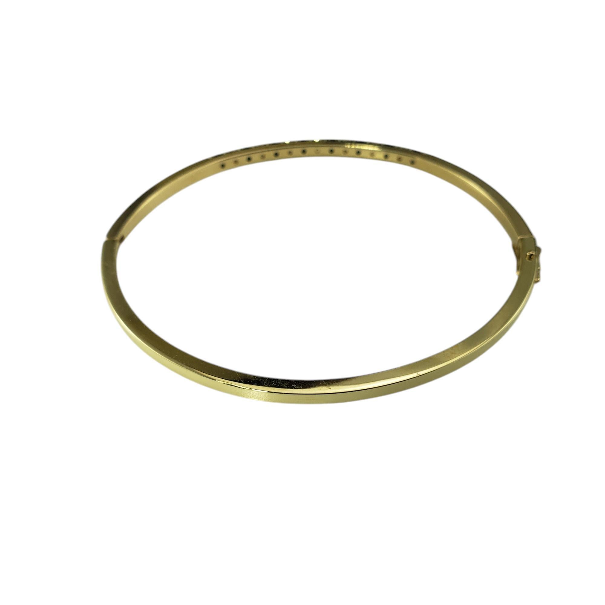 14 Karat Yellow Gold Sapphire and Diamond Bangle Bracelet #19853 In Good Condition For Sale In Washington Depot, CT