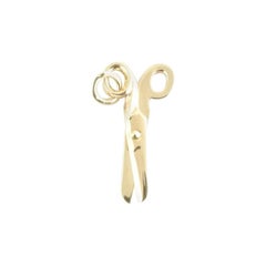 14 Karat Yellow Gold Scissors Charm