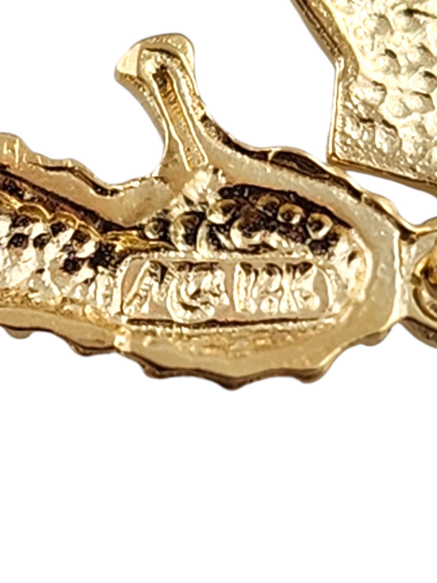 Orecchini pendenti in oro giallo 14 carati a tema marino #19167 in vendita 1