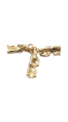 14 Karat Yellow Gold "See No Evil, Speak No Evil, Hear No Evil" Monkey #20735
