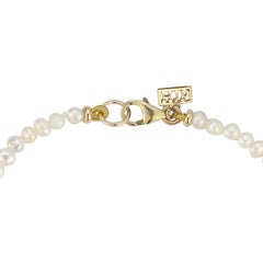 Bracelet en or jaune 14 carats et perles de rocaille avec turquoise Hi June Parker