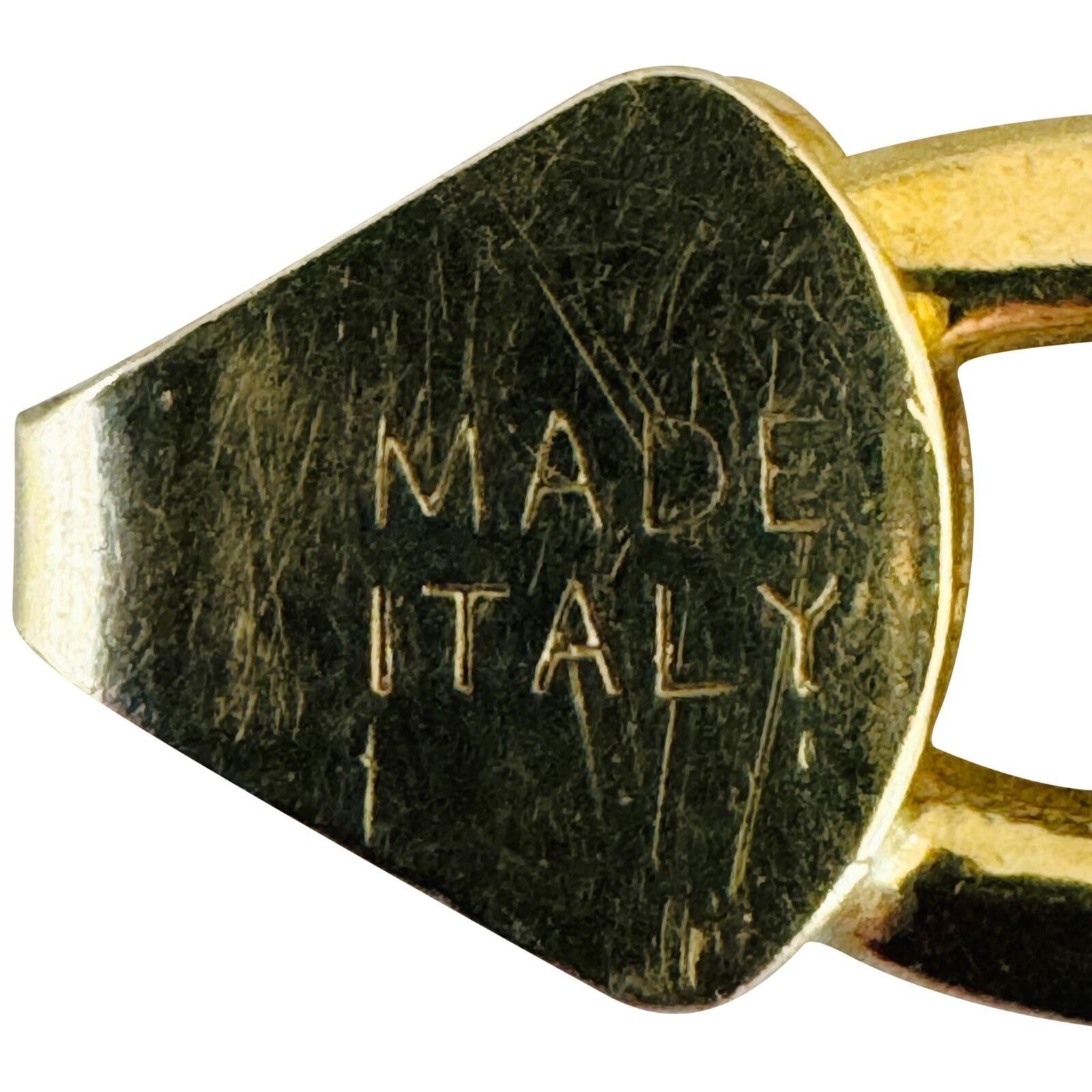 14 Karat Yellow Gold Semi Solid Mariner Gucci Link Bracelet Italy 3