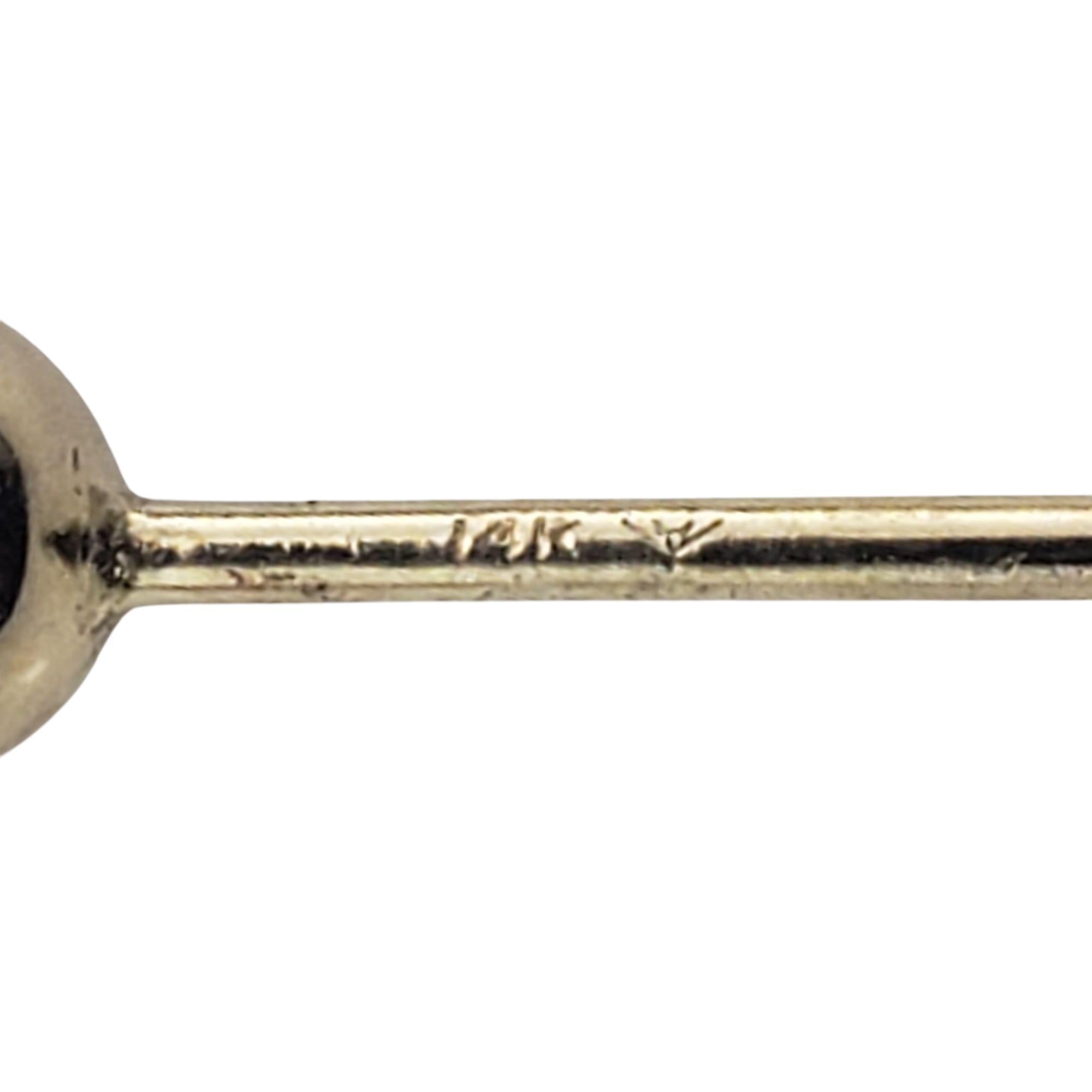 Women's 14 Karat Yellow Gold Single Diamond Stud Earring #21390