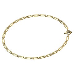 14 Karat Yellow Gold Small Link Chain Necklace