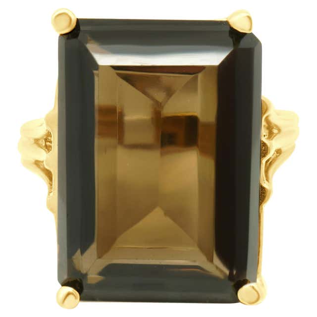 An 18k Gold and Citrine Dress Ring by Poiray For Sale at 1stDibs