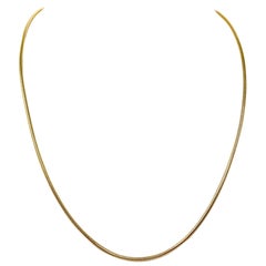 14 Karat Yellow Gold Snake Link Chain Necklace