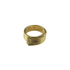 14 Karat Yellow Gold Snake Ring Size 8.5-8.75 #22305