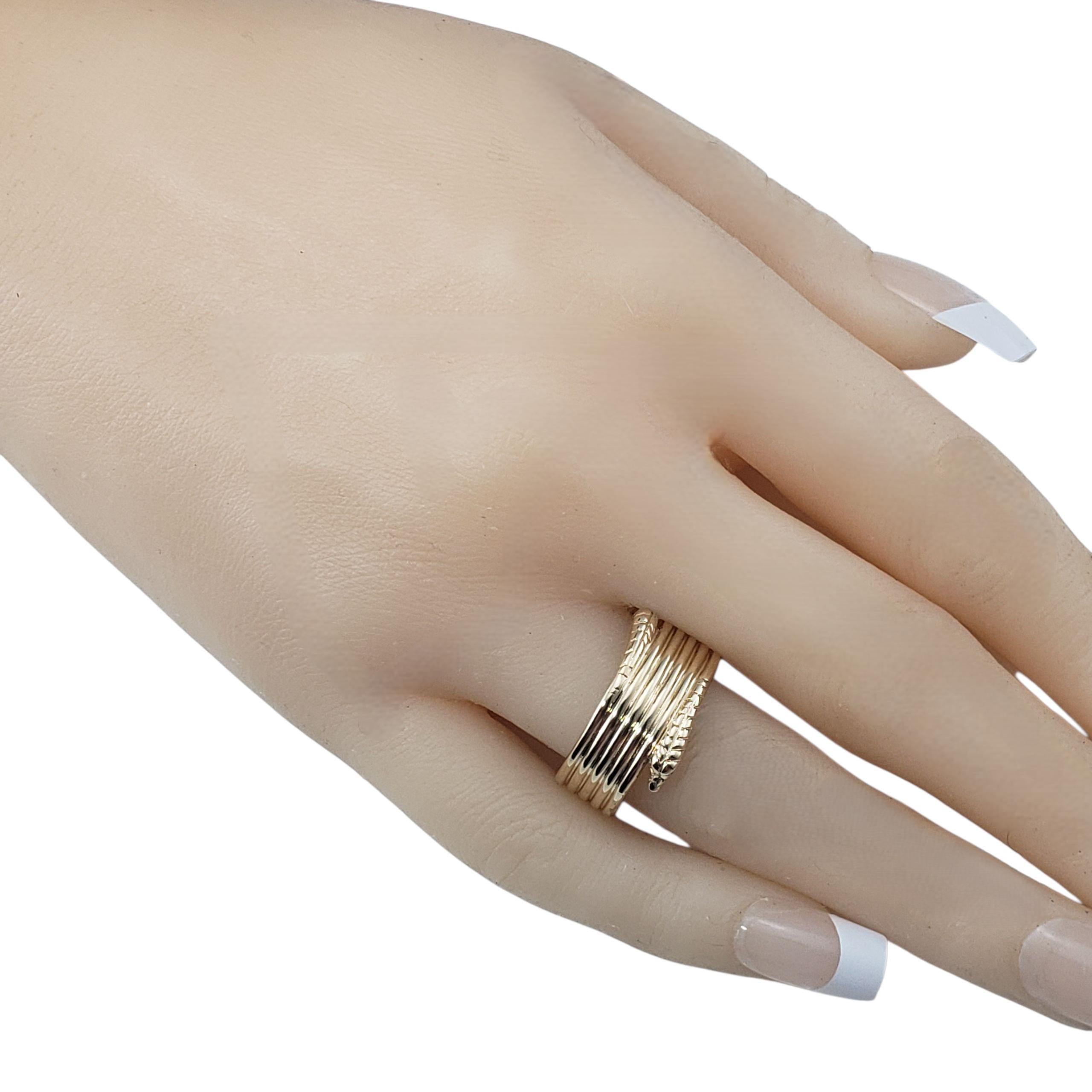 Anello serpente in oro giallo 14 carati misura 8,5-8,75 #22305 in vendita 2