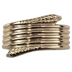 Anello serpente in oro giallo 14 carati misura 8,5-8,75 #22305