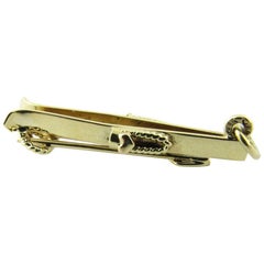 14 Karat Yellow Gold Snow Skis Charm