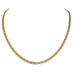 14 Karat Gelbgold Massiv Bismark Gliederkette Halskette