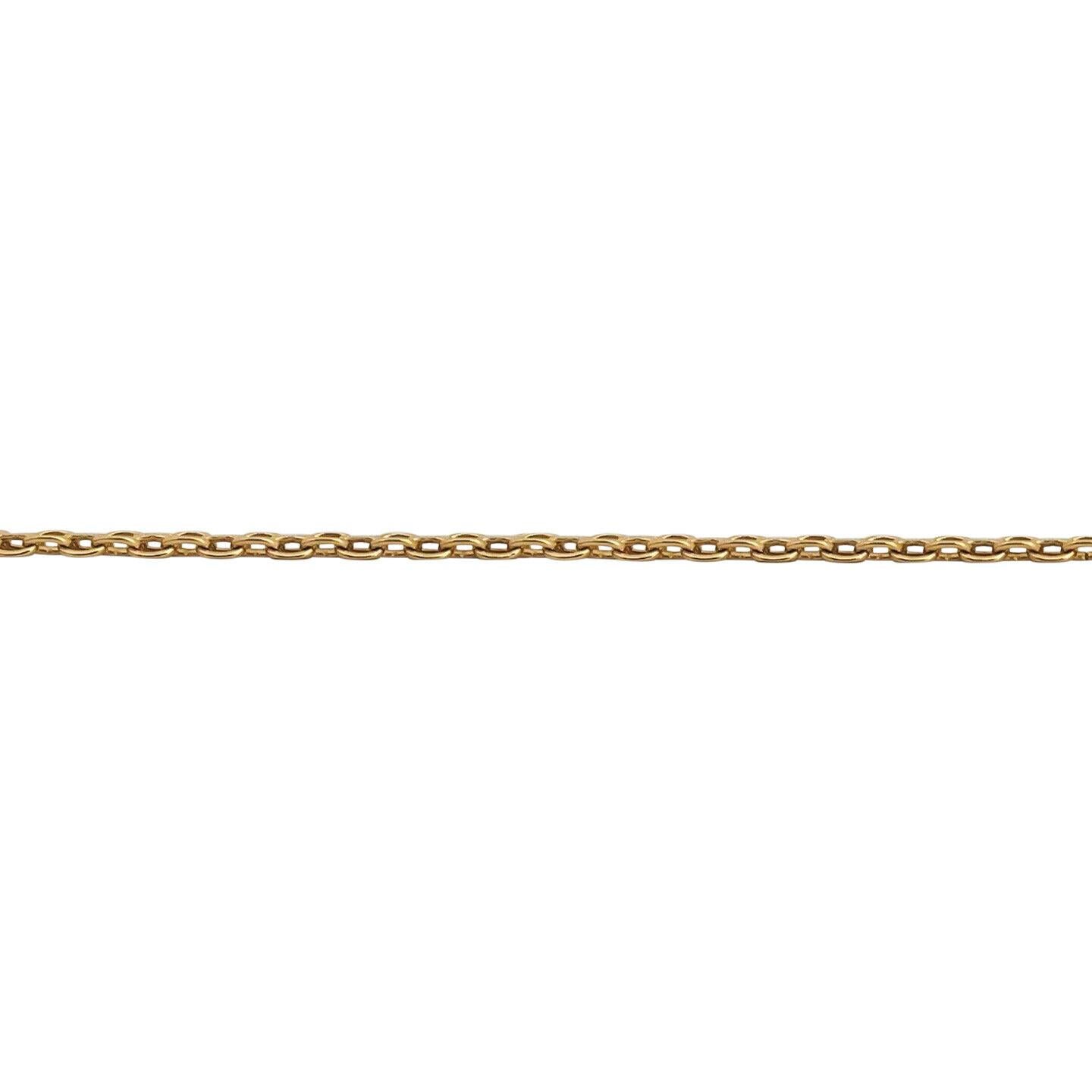 Gliederkette aus 14 Karat Gelbgold mit massivem Bismark-Muster, Italien für Damen oder Herren