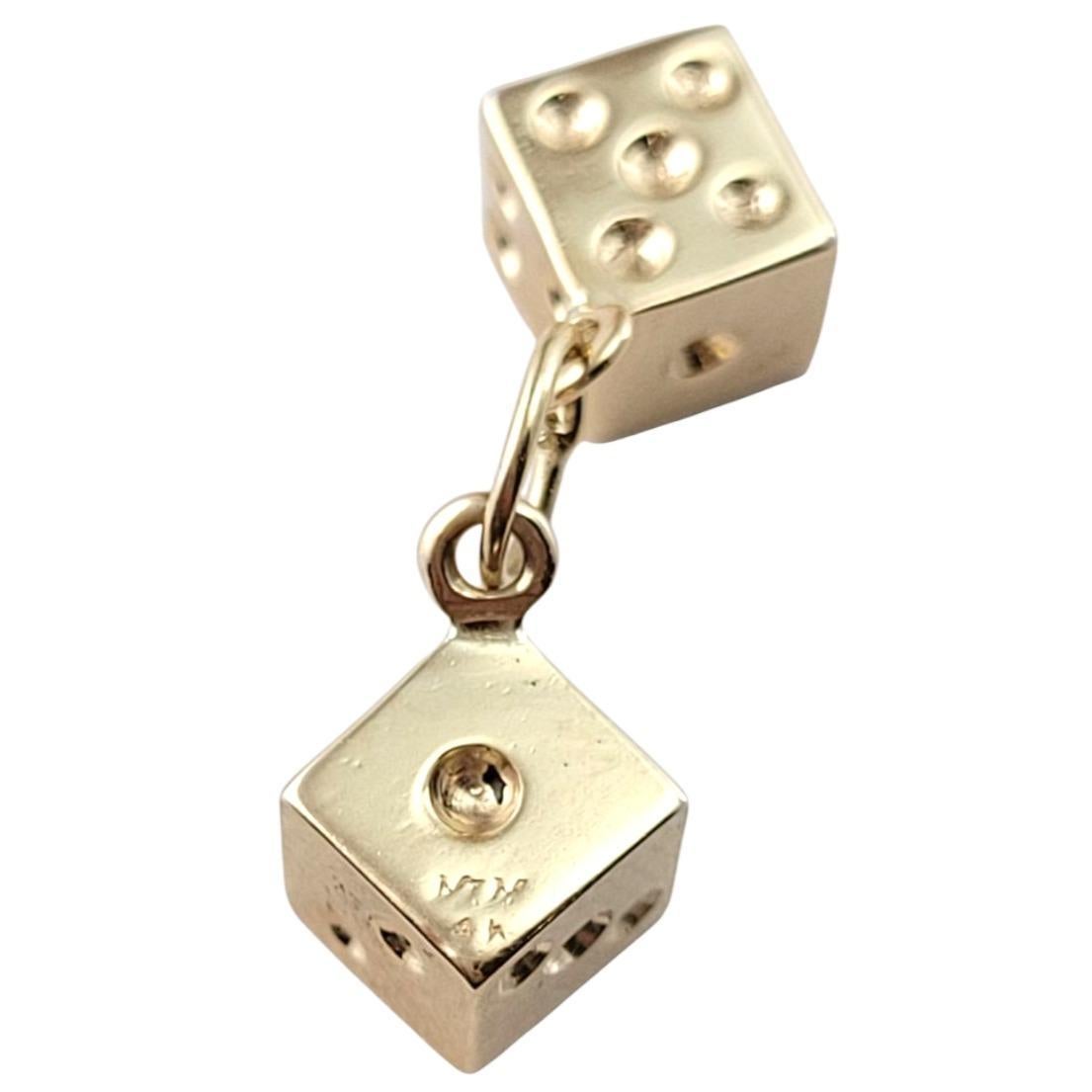 Breloque en or jaune 14 carats avec diamants massifs #21504 Bon état - En vente à Washington Depot, CT