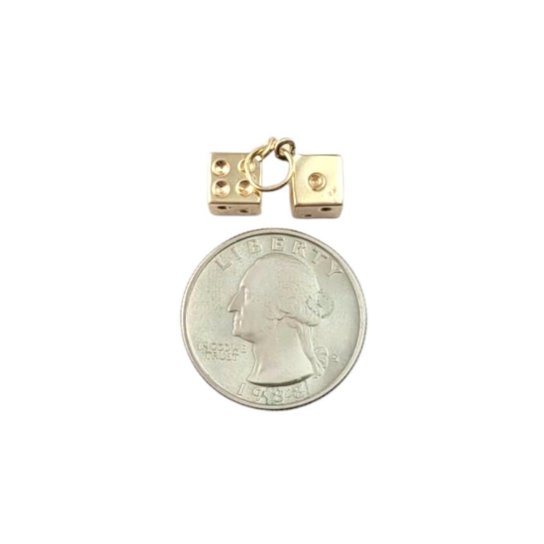 Breloque en or jaune 14 carats avec diamants massifs #21504 en vente 1