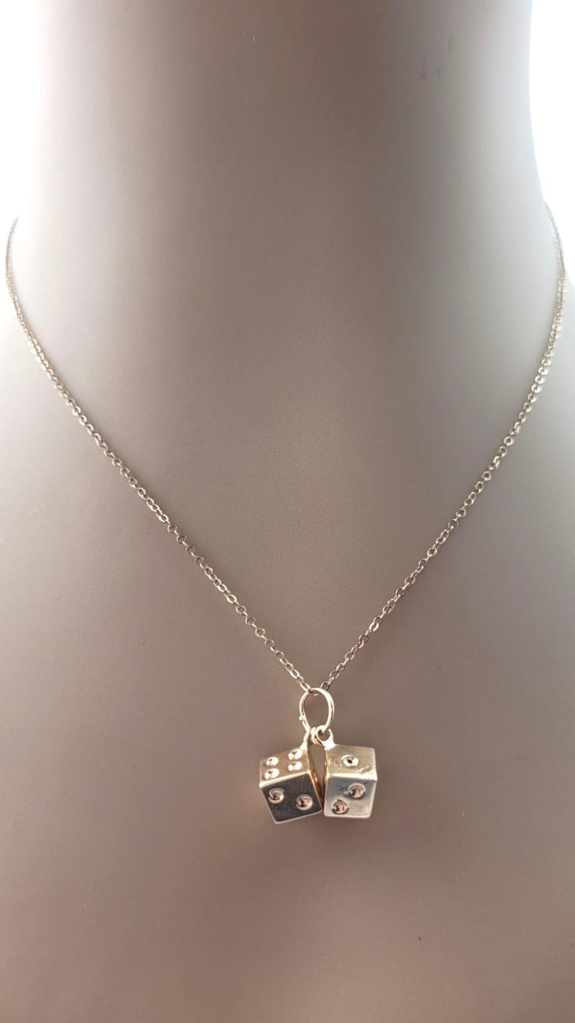 Breloque en or jaune 14 carats avec diamants massifs #21504 en vente 3