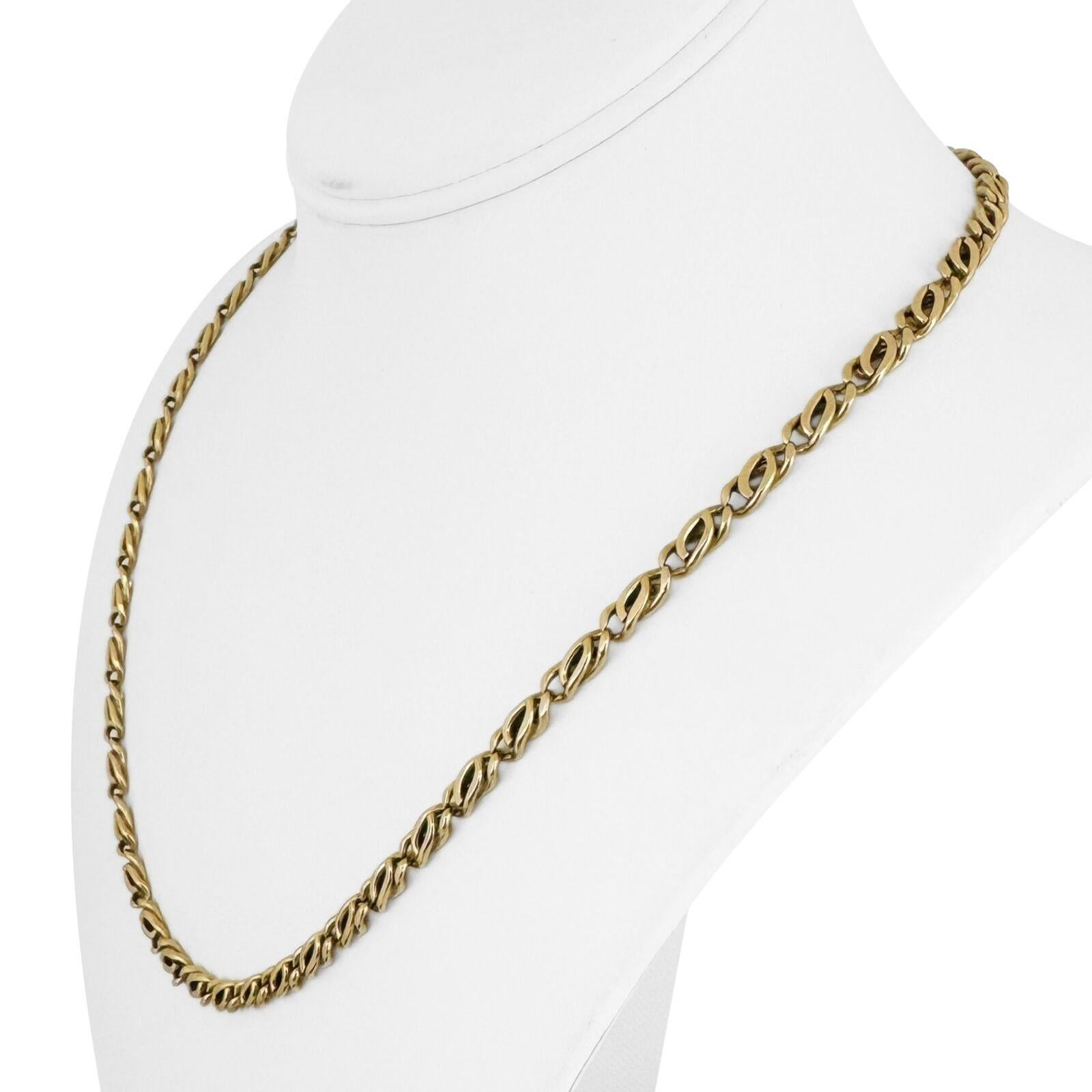 14k Yellow Gold 31g Solid 4.5mm Fancy Curb Link Chain Necklace 20.5