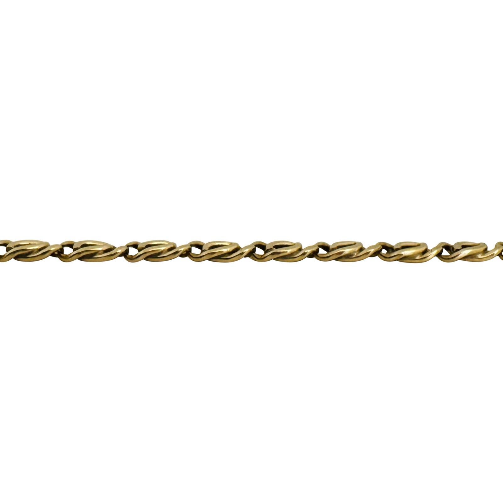 Women's or Men's 14 Karat Yellow Gold Solid Fancy Curb Link Chain Necklace 