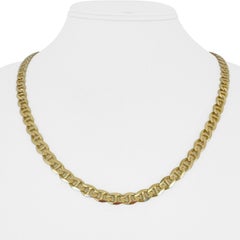 Collana a catena A Link Gucci in oro giallo 14 carati massiccio Italia