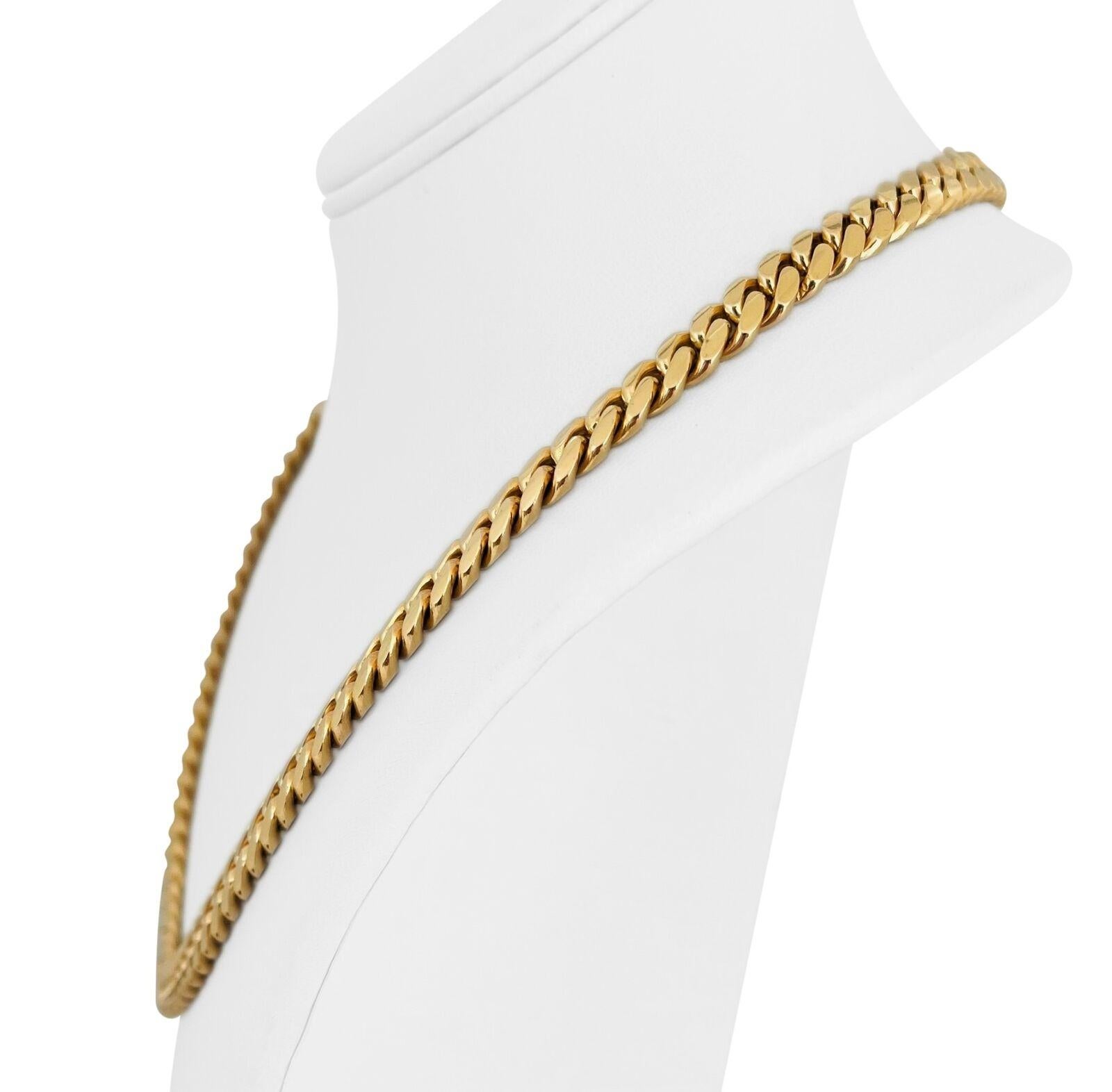 14k Yellow Gold 106.3g Solid Heavy 7.5mm Cuban Curb Link Chain Necklace 21