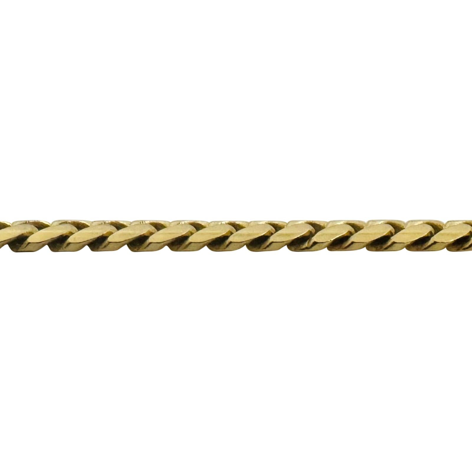 Women's or Men's 14 Karat Yellow Gold Solid Heavy Cuban Link Chain Necklace  For Sale