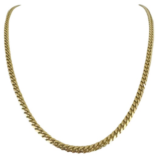 Classic Solid Cuban Link Necklace 14kt 276Grams Rose Gold For Sale at  1stDibs | lantisor aur 2 grame, lant aur barbati 100 grame, classic cuban  link chain