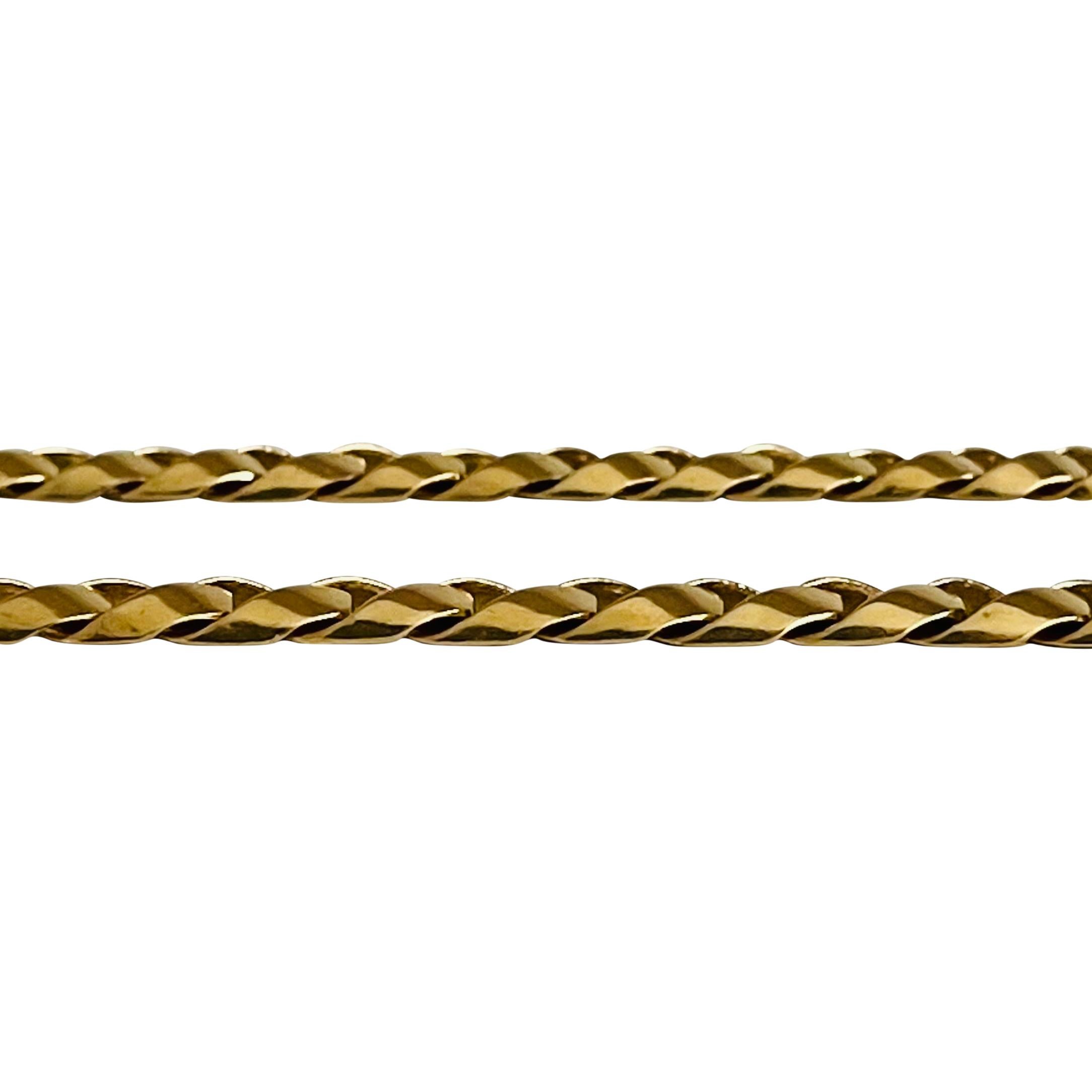 14 Karat Yellow Gold Solid Heavy Curb Link Chain Necklace 1
