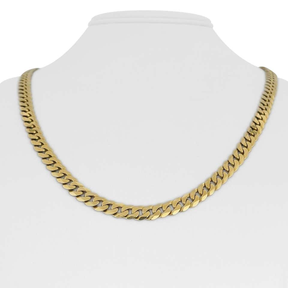 14K Yellow Gold 7mm Open Curb Link Chain 24 Inches 14K Yellow Gold 7mm Open Curb Link Chain 24 Inches