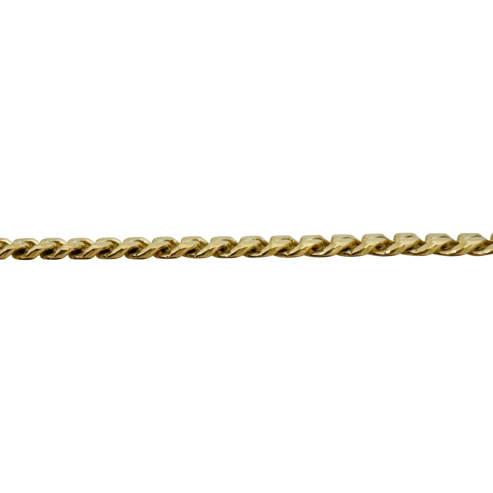 Women's or Men's 14 Karat Yellow Gold Solid Heavy Curb Link Chain Necklace Italy 