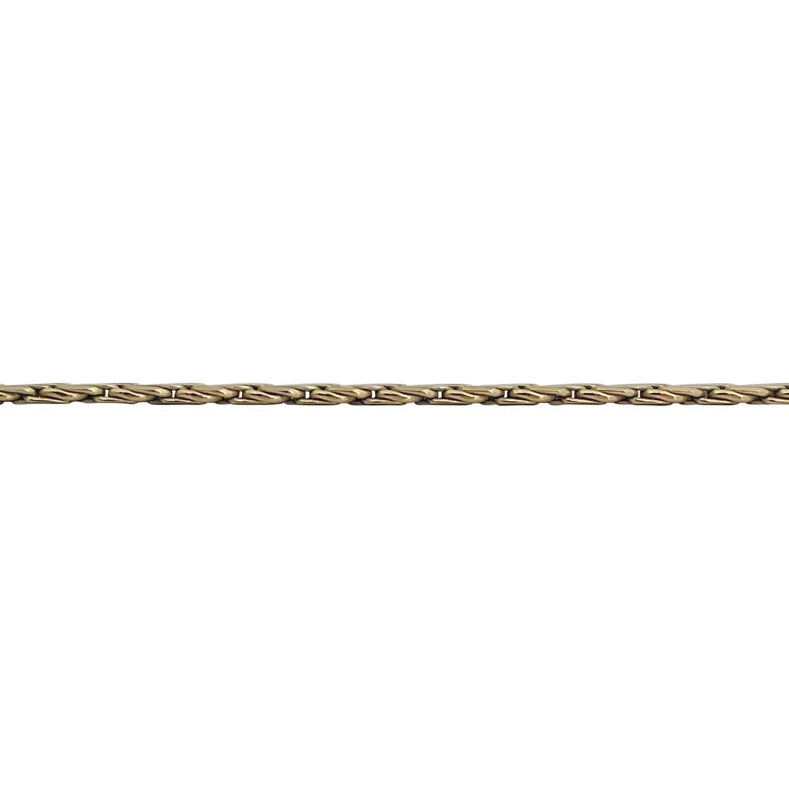 Halskette aus 14 Karat Gelbgold mit massivem, schwerem, abgeflachten Seil, Italien für Damen oder Herren