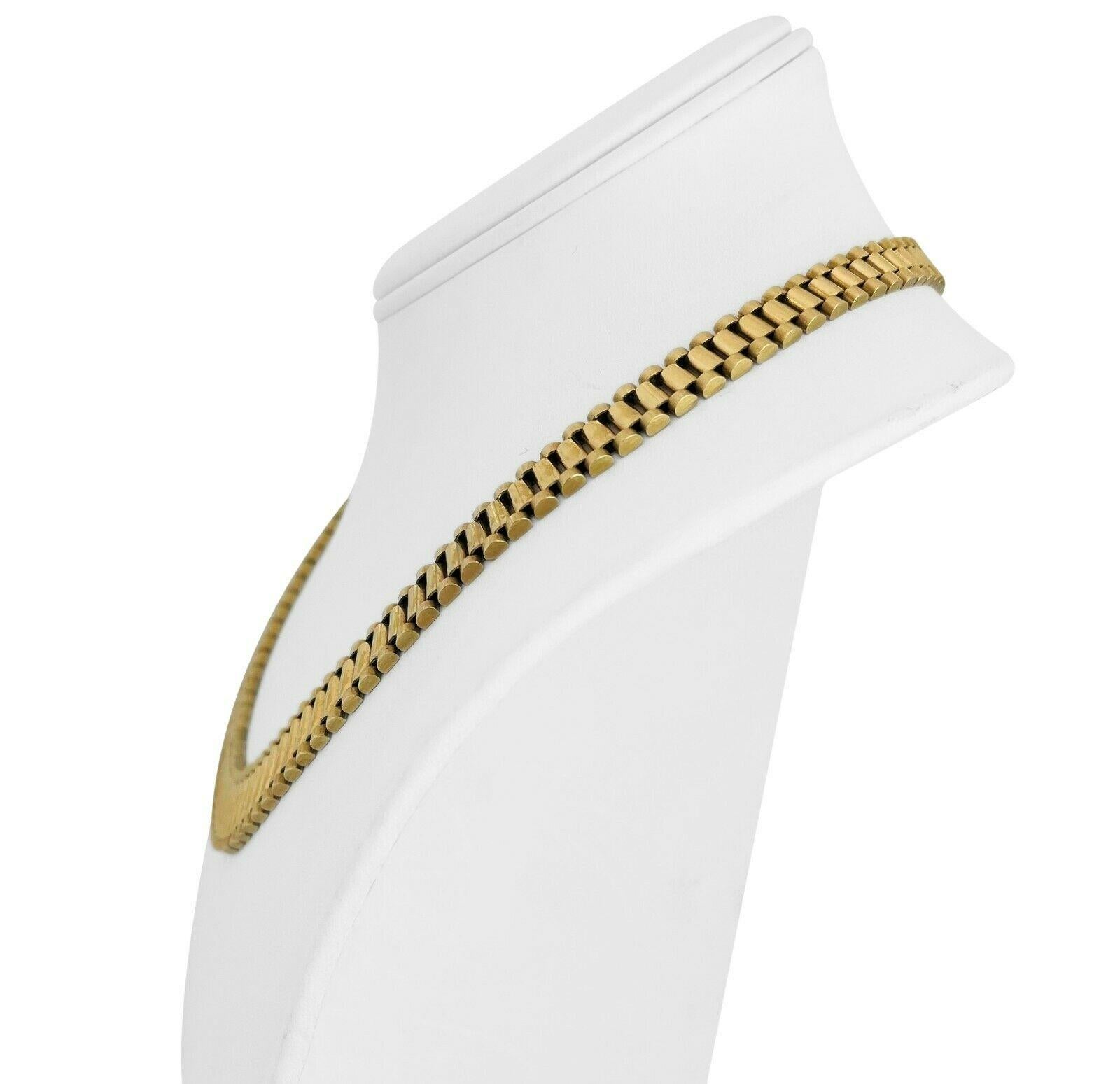 14k Yellow Gold 63g Solid Heavy Graduated Presidential Link Necklace Italy 18.5