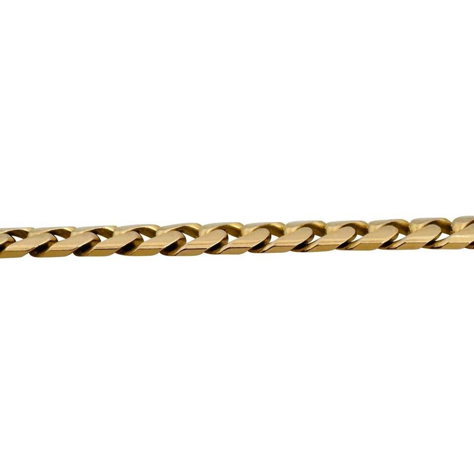 14 Karat Yellow Gold Solid Heavy Men's Cuban Curb Link Chain Necklace In Good Condition In Guilford, CT