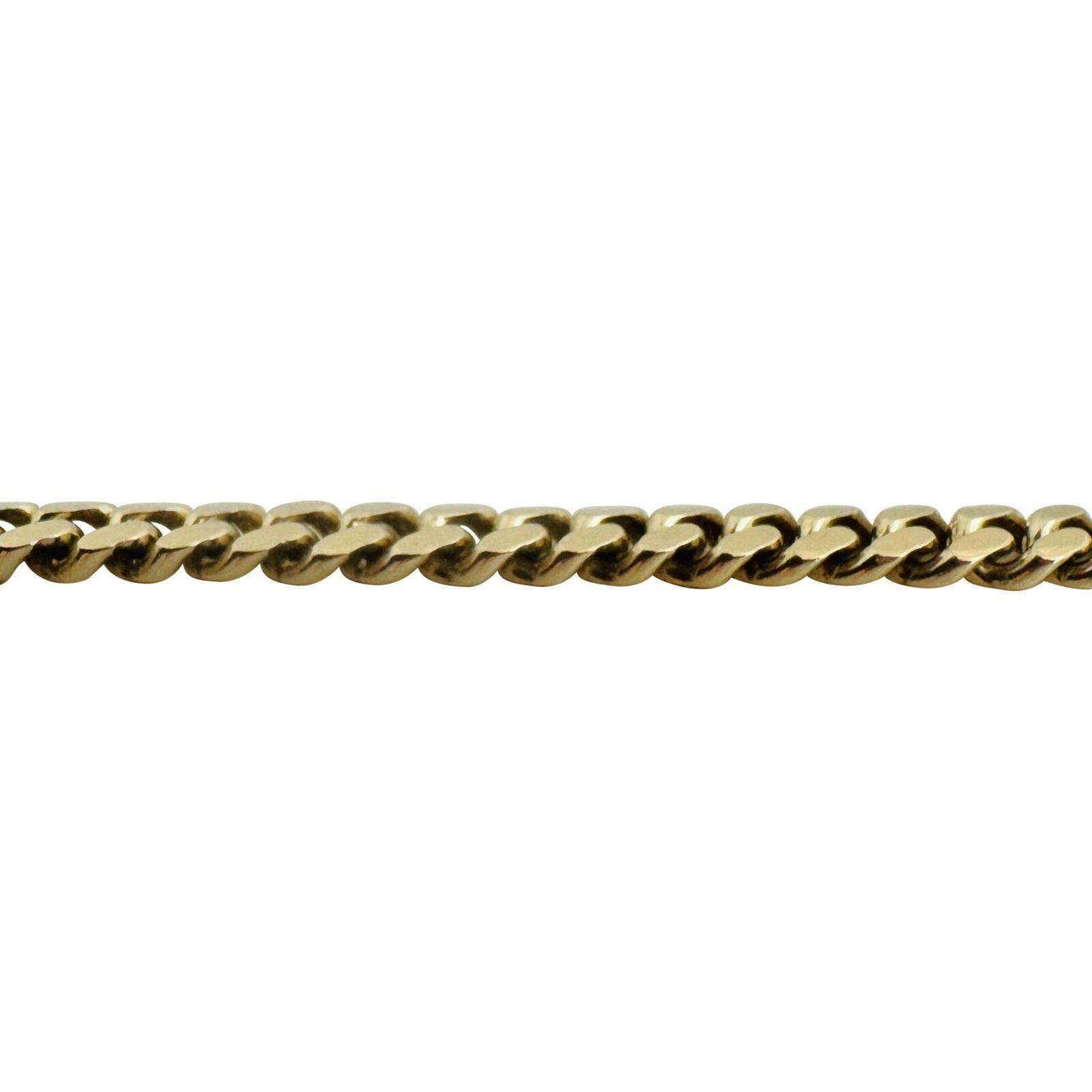 14 Karat Yellow Gold Solid Heavy Men's Cuban Link Chain Necklace  For Sale 1