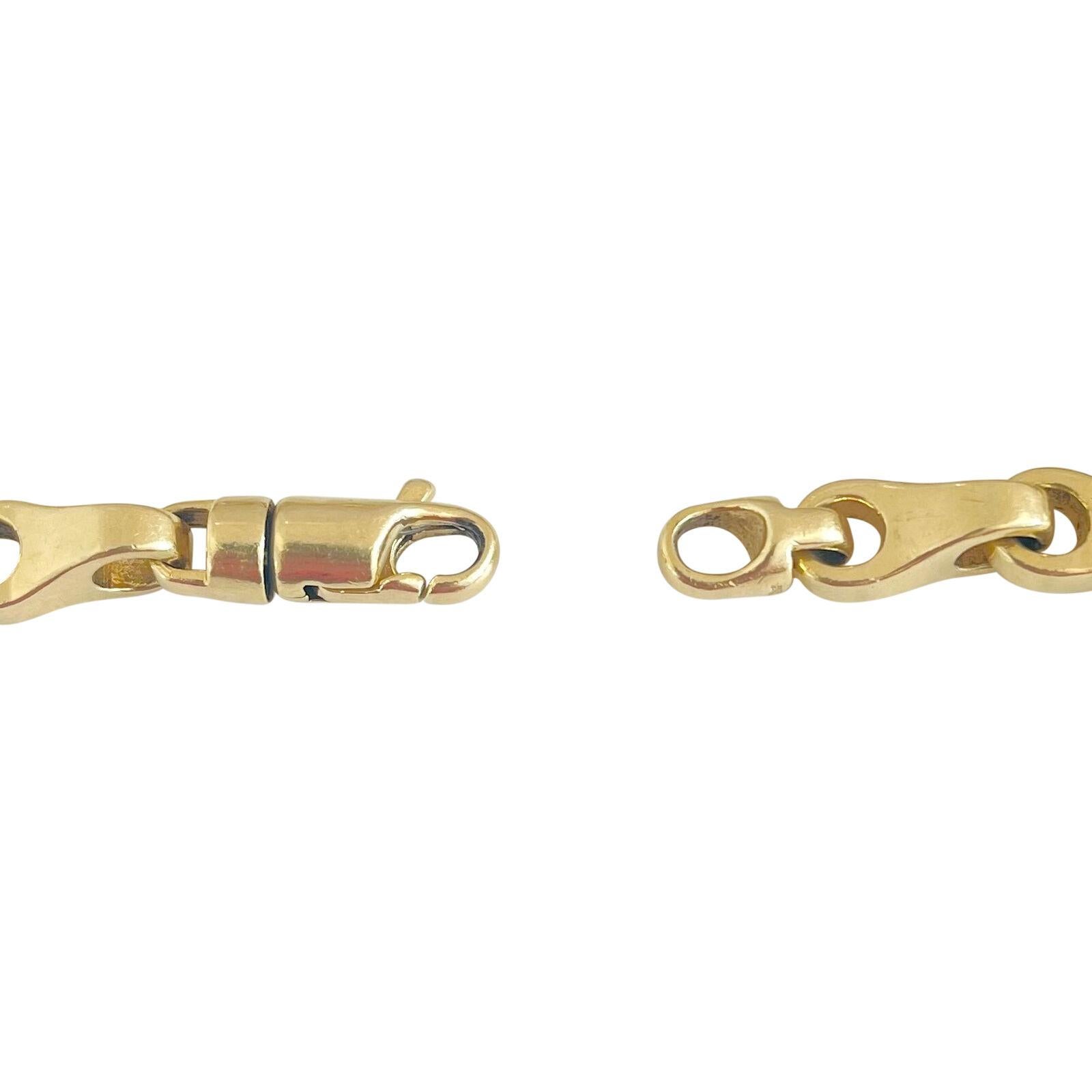 14 Karat Yellow Gold Solid Heavy Men's Fancy Link Bracelet 2