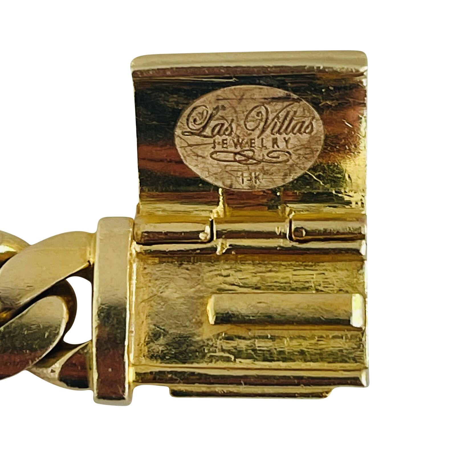 14 Karat Gelbgold Massiv schwere Miami Cuban Curb Link Kette Halskette 3