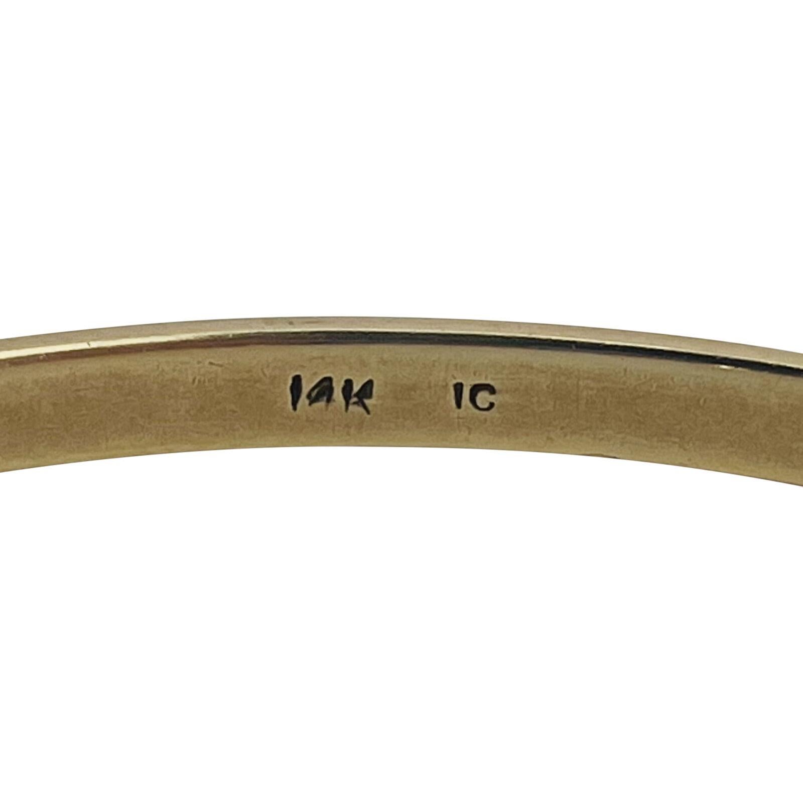 Armreif aus 14 Karat Gelbgold mit massivem Damenarmband 2