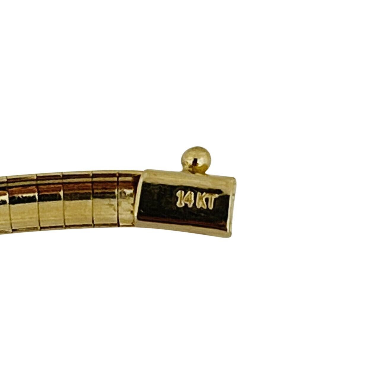 14 Karat Yellow Gold Solid Ladies Omega Link Necklace 3