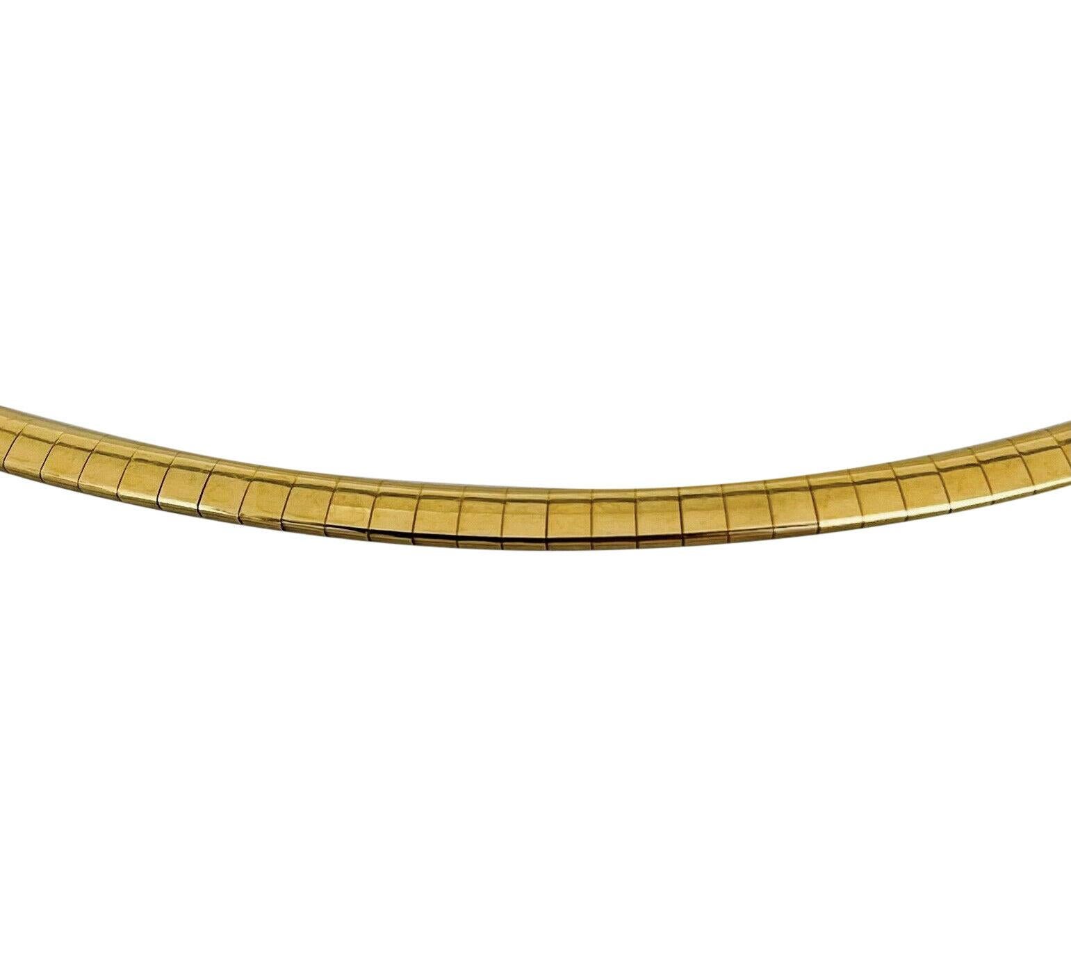 14 Karat Gelbgold Massiv Damen Halskette mit Gliedern Italien im Zustand „Gut“ in Guilford, CT