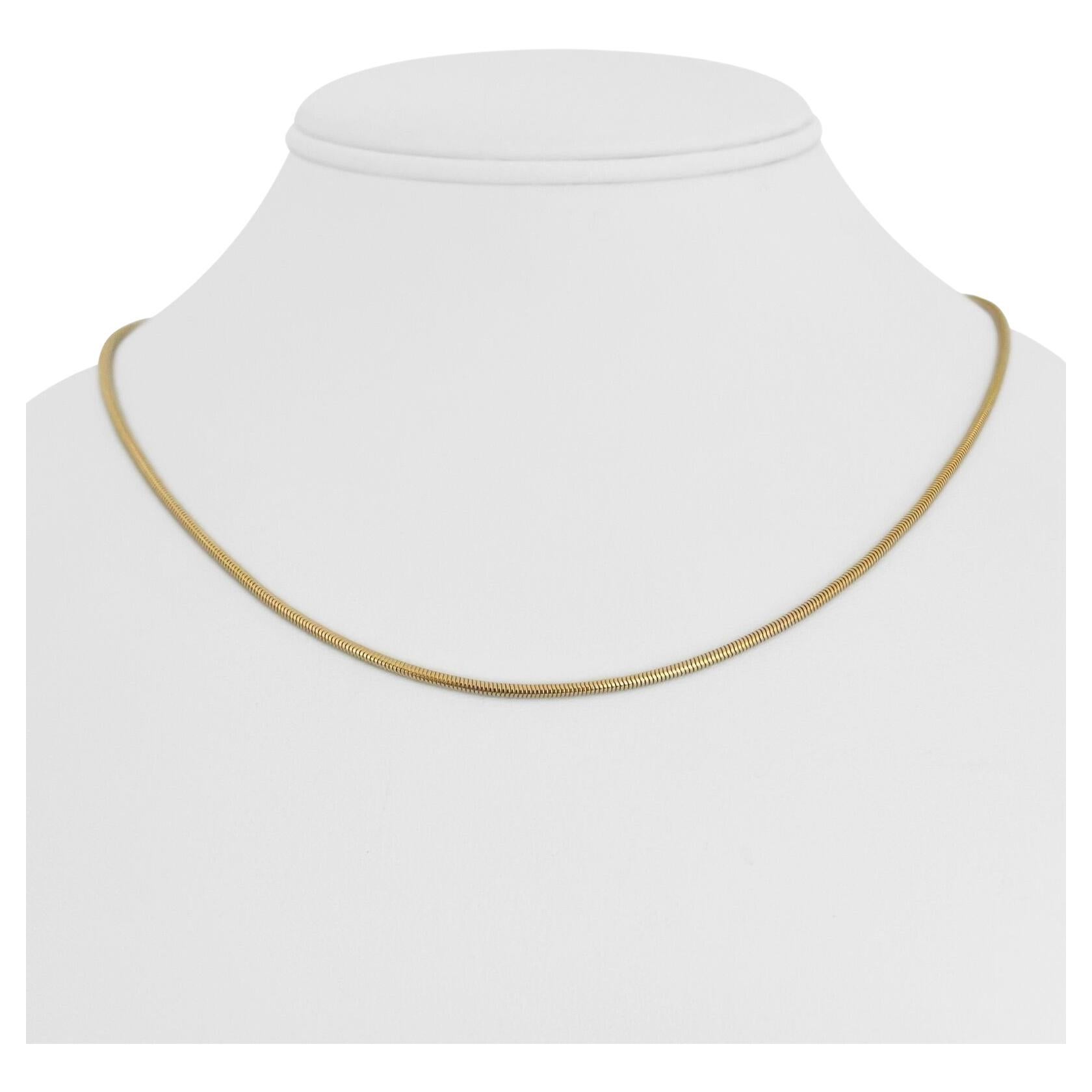 14 Karat Yellow Gold Solid Thin Box Link Chain Necklace For Sale at 1stDibs
