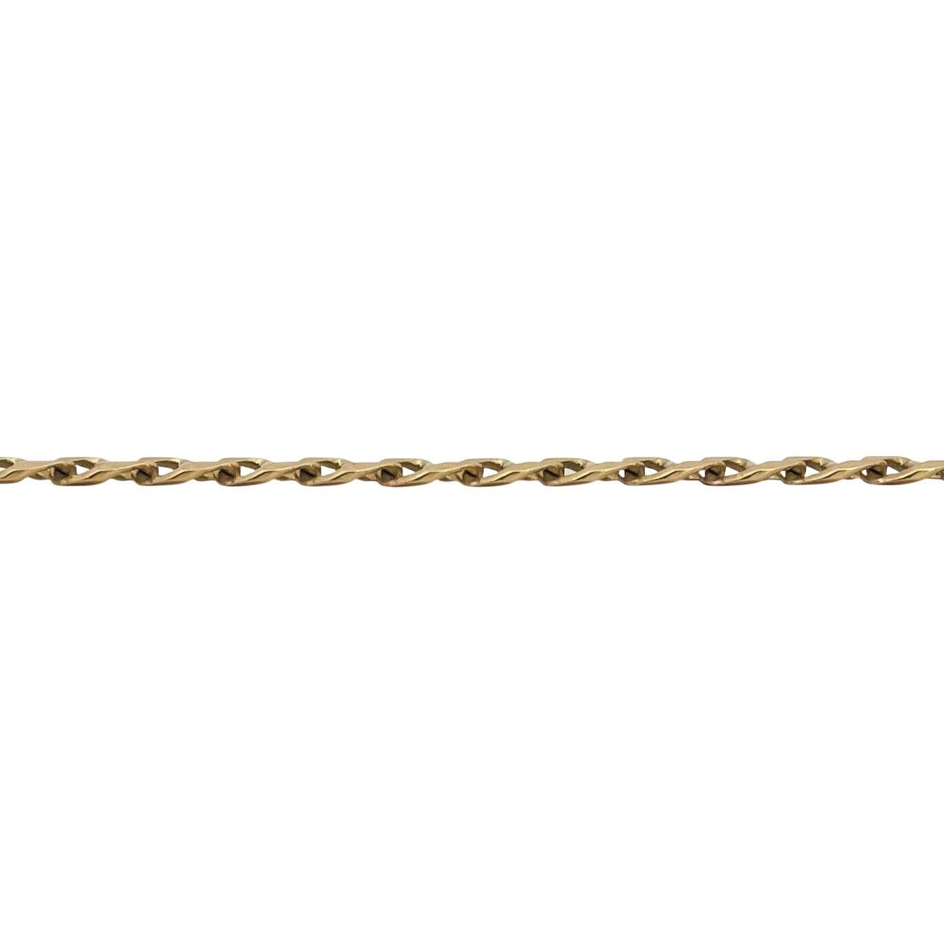  Gucci, collier à maillons « Mariner » en or jaune 14 carats Unisexe 