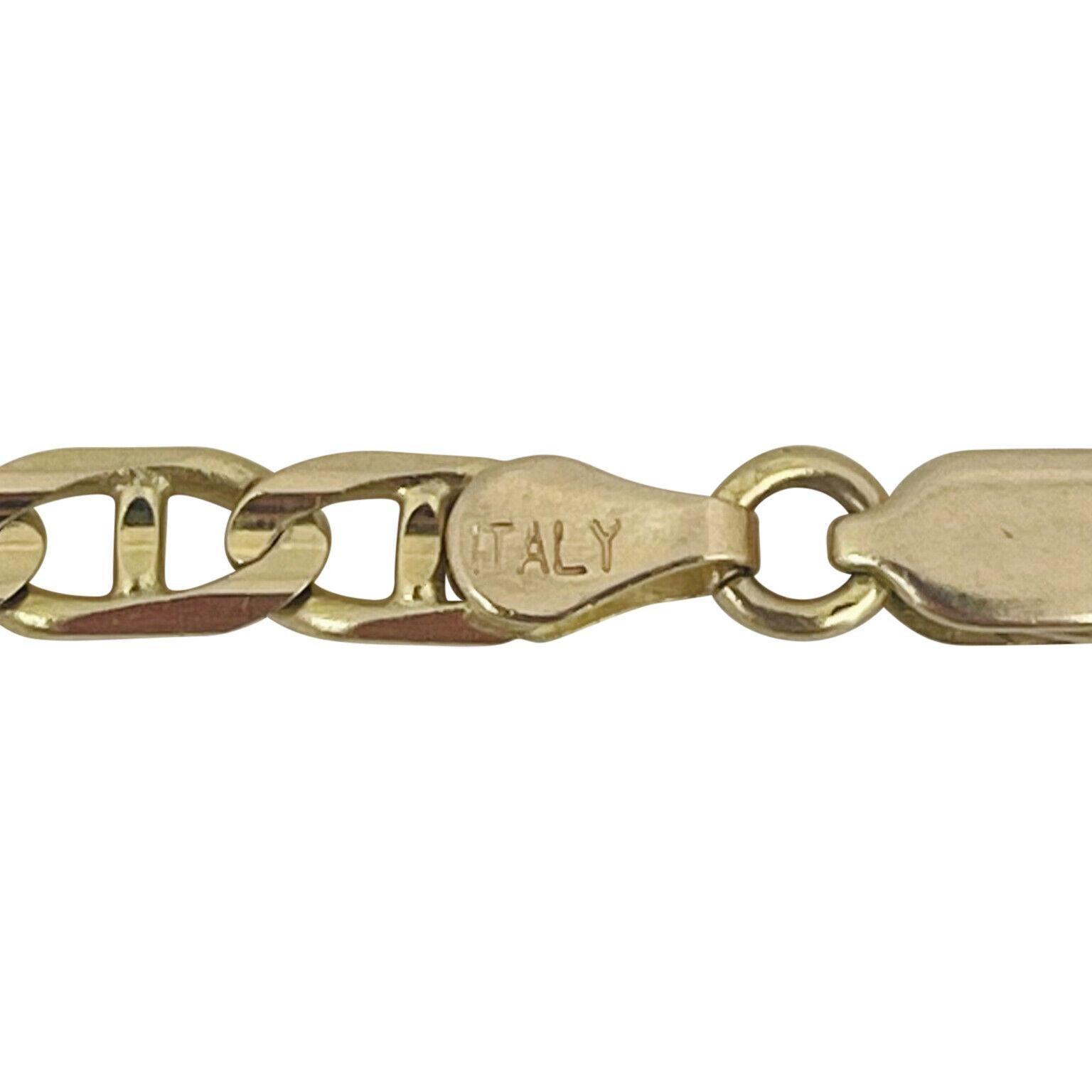 Collana a catena A Link di Gucci in oro giallo 14 carati massiccio 3