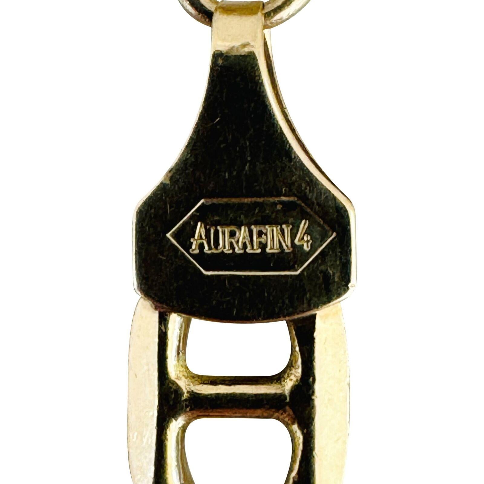 14 Karat Gelbgold Massiv Mariner Gucci Gliederkette Halskette Italien 3