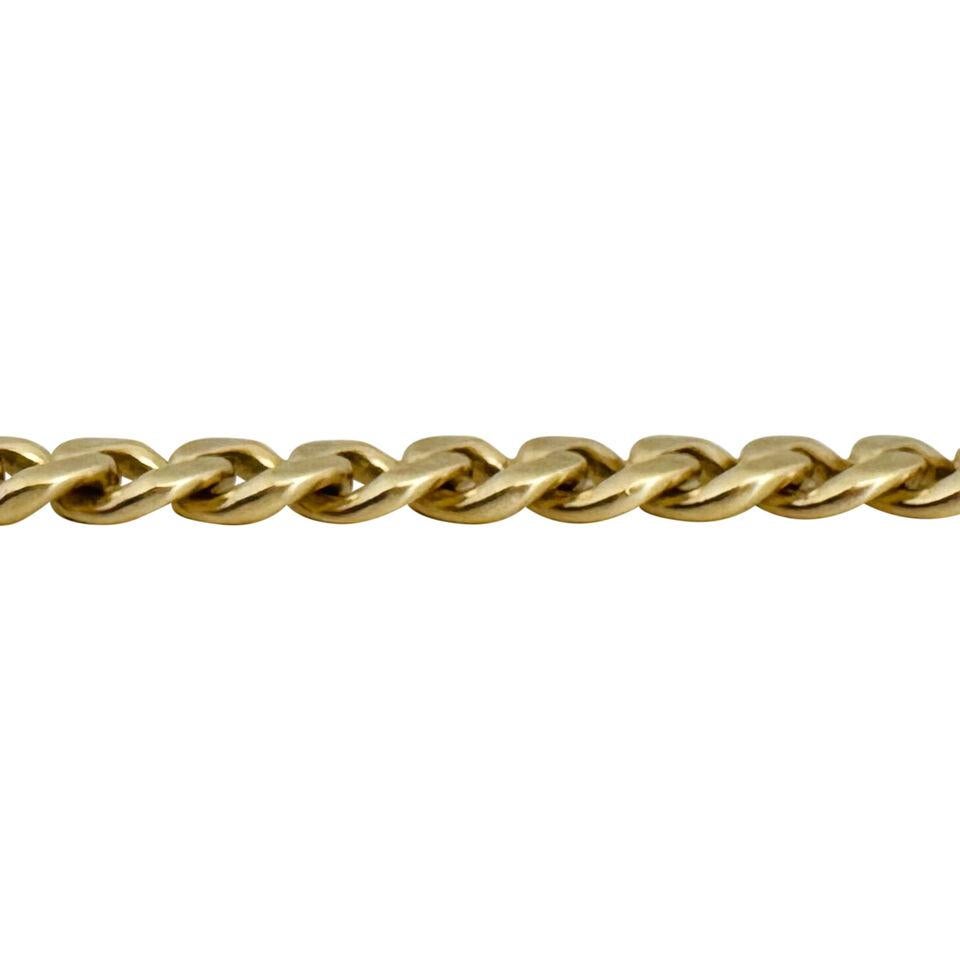 14k Yellow Gold 40g Solid Men's 9mm Curb Link Bracelet 8.25