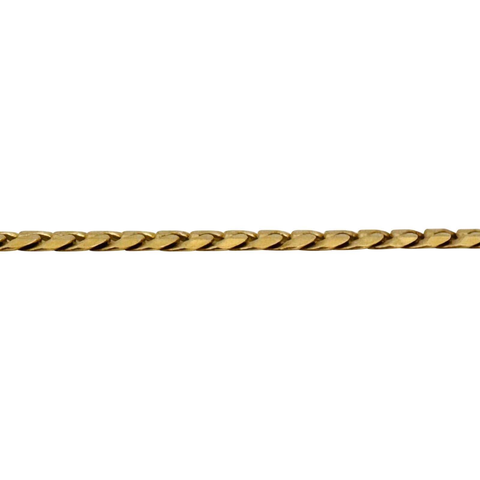 Bracelet à maillons pour hommes en or jaune 14 carats massif, Italie  Bon état à Guilford, CT